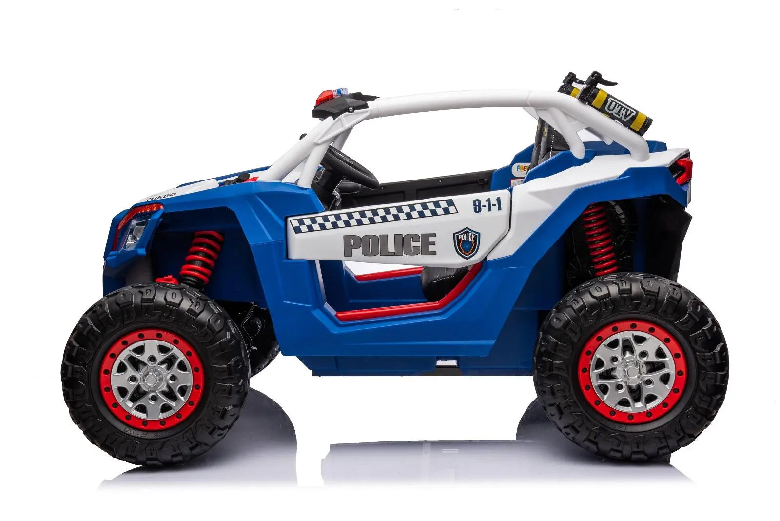 24V 4x4 Freddo Storm Police UTV 2-Seater for Kids with Lights & Sirens for Action-Packed Adventures