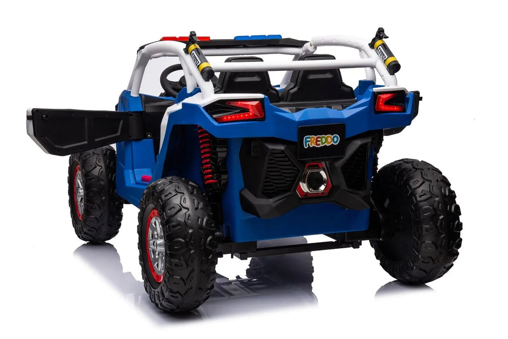 24V 4x4 Freddo Storm Police UTV 2-Seater for Kids with Lights & Sirens for Action-Packed Adventures