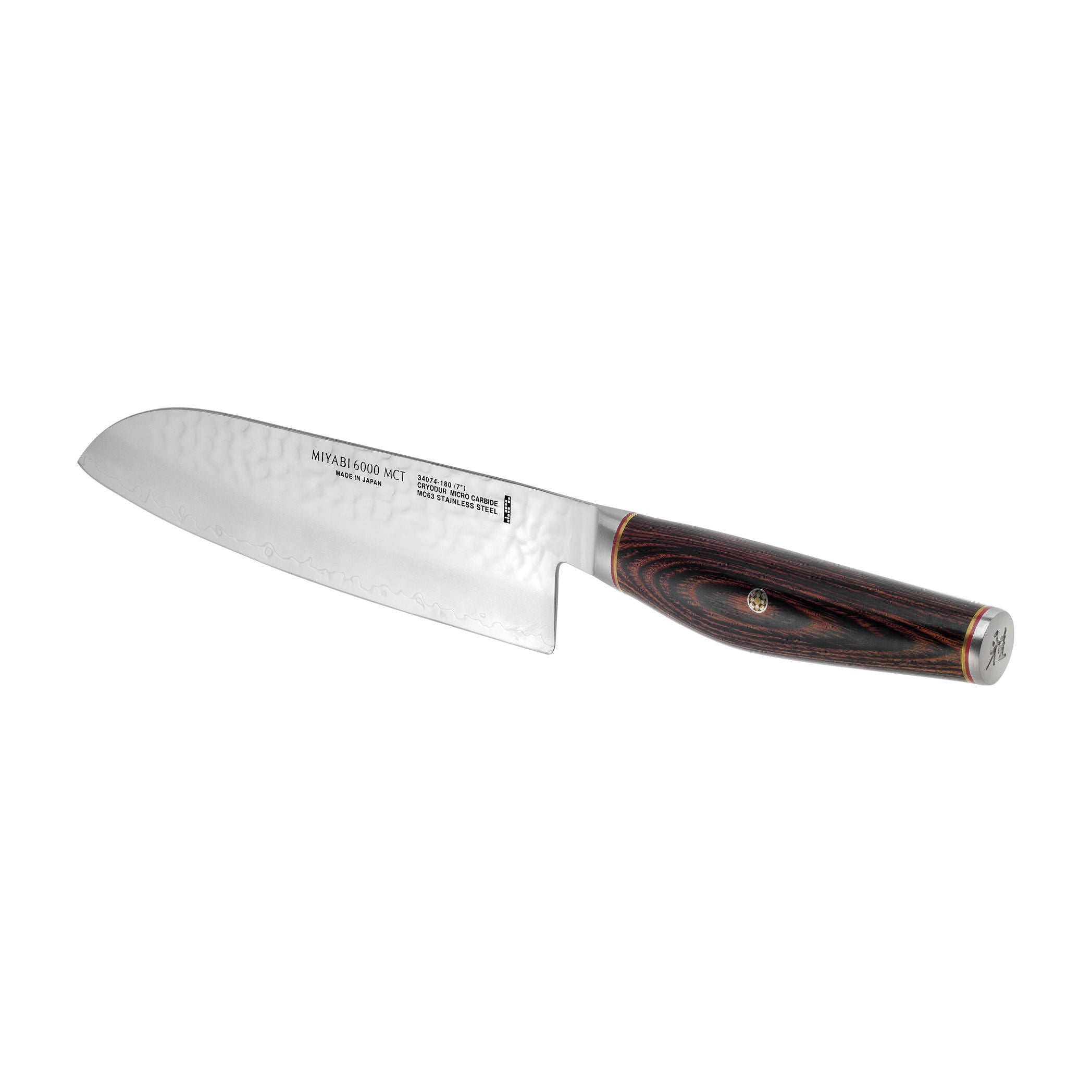 MIYABI 6000 MCT 7 inch Santoku, Brown