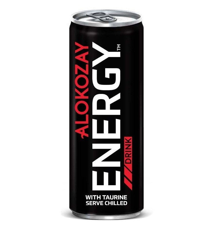 Alokozay Energy Drink High Quality Refreshing Beverage Cans 6 Pack Case