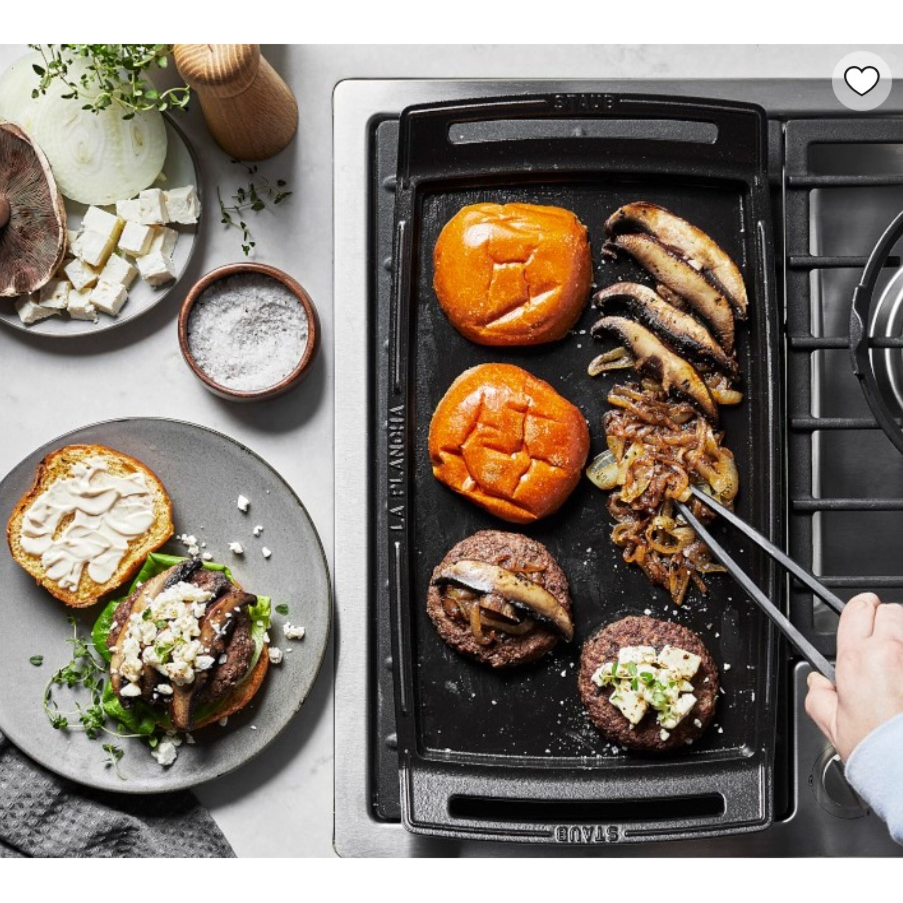 STAUB Pans Plancha 48 cm X 25 cm, Cast Iron