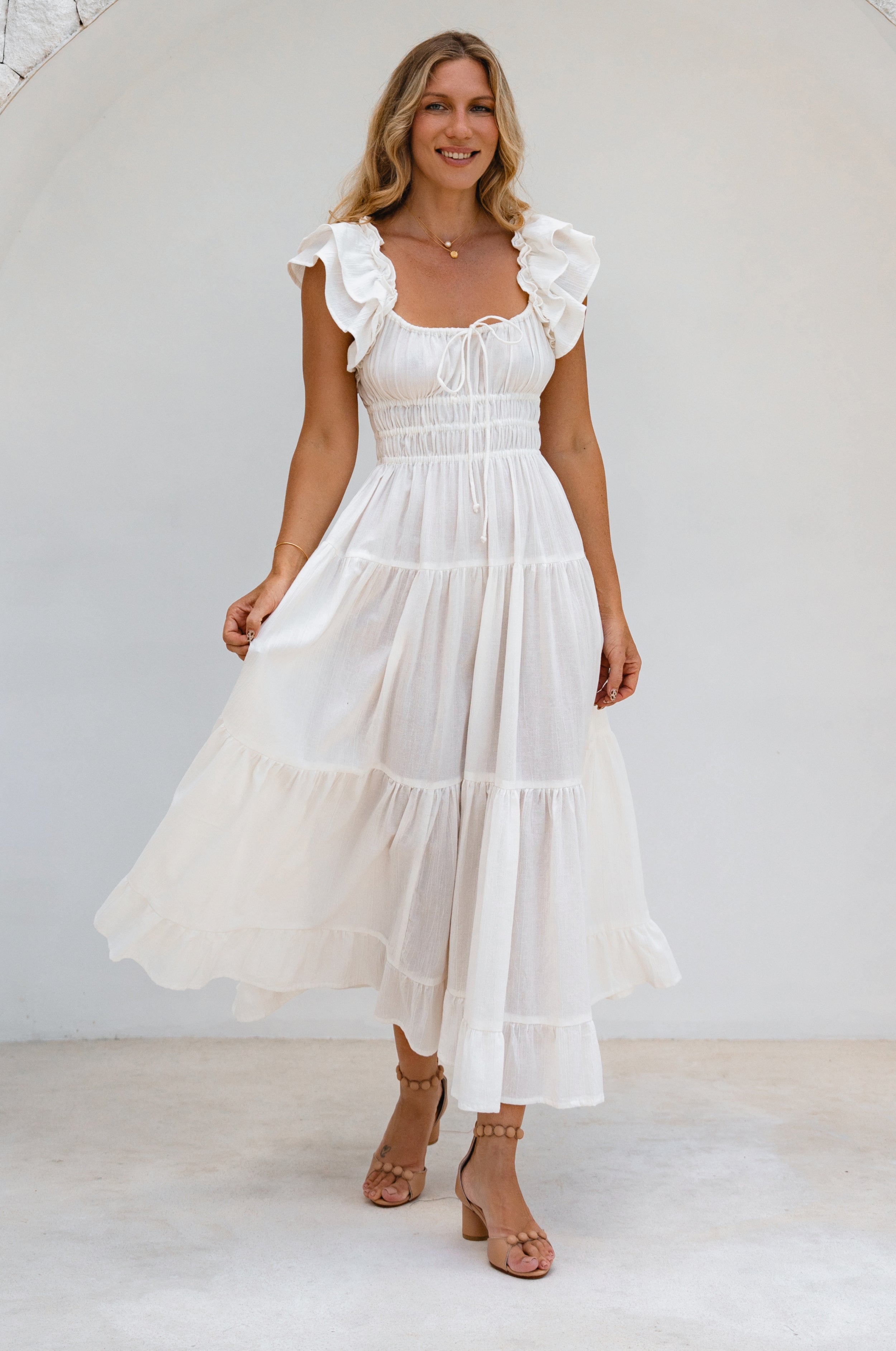 Aura Ruffled Maxi Dress