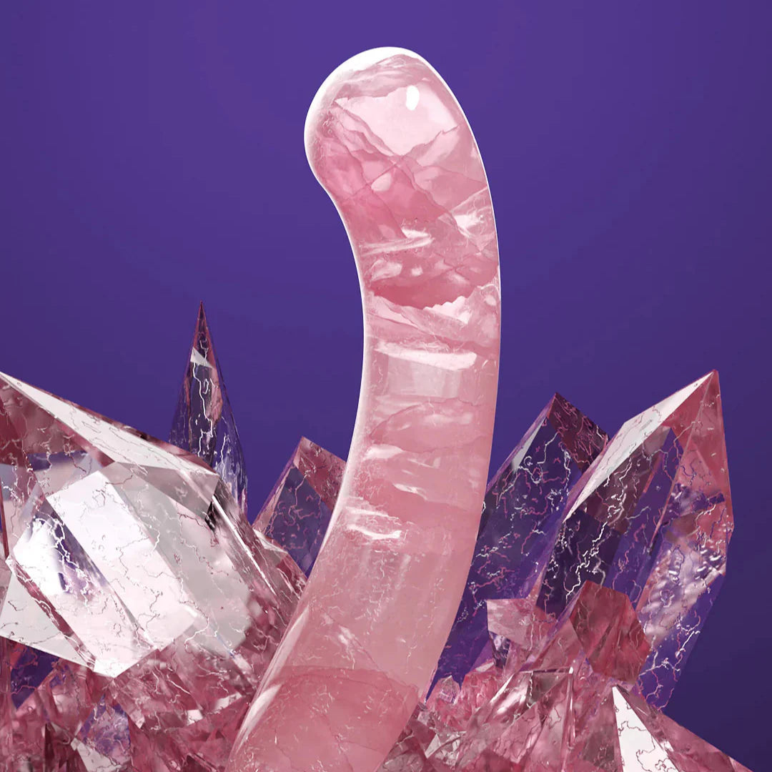Biird Pixii Quartz Curved Crystal Dildo