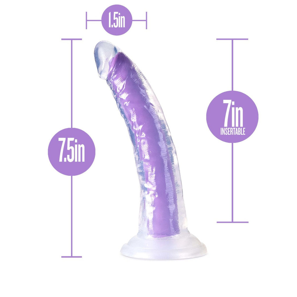 Blush Neo Elite Glow In The Dark 7.5-Inch Purple Dildo