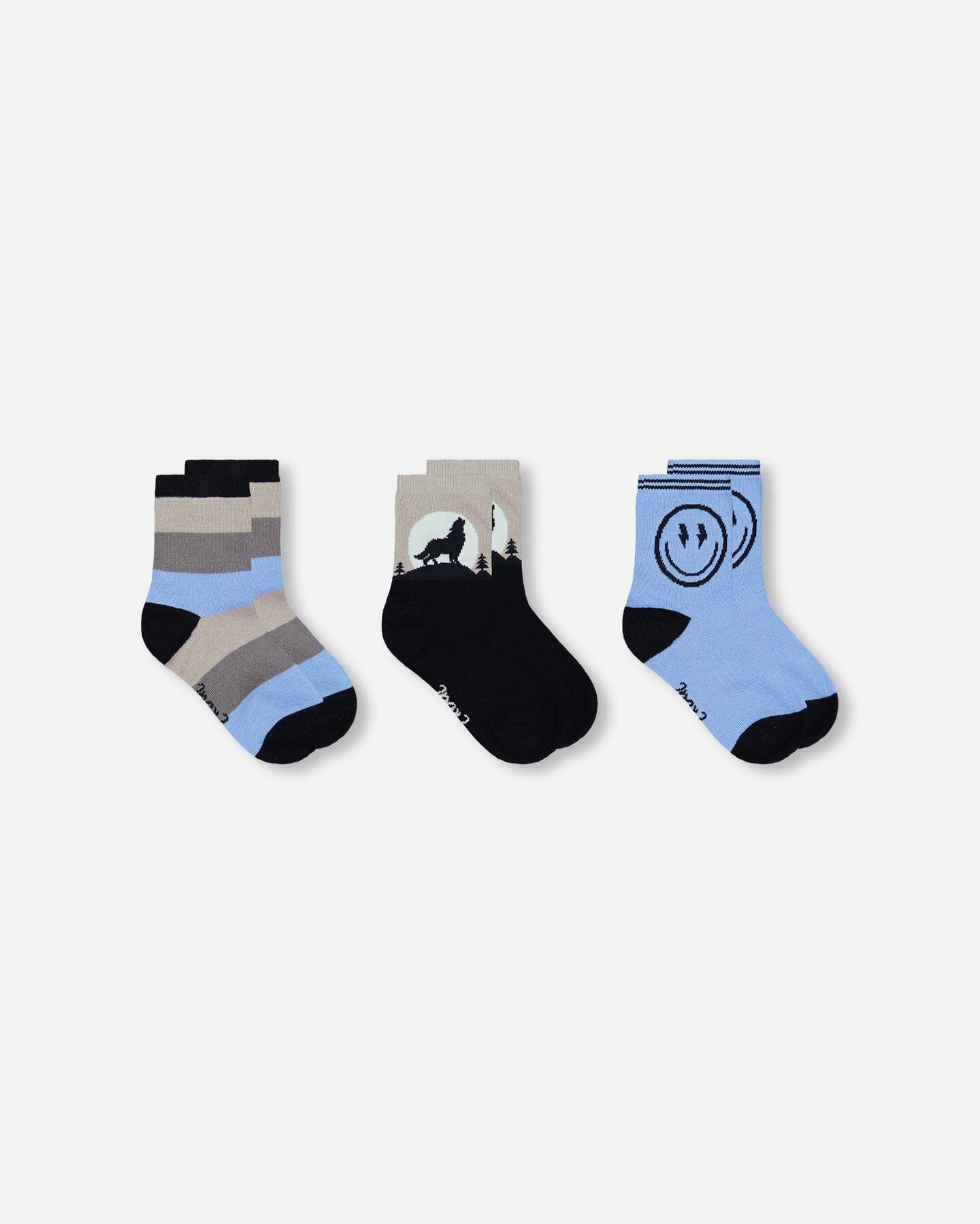 3-Pack Knit Socks Navy Blue