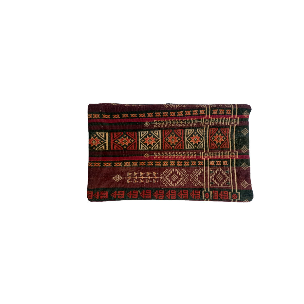 Baluchi Kilim Handwoven Claret Cushion Cover