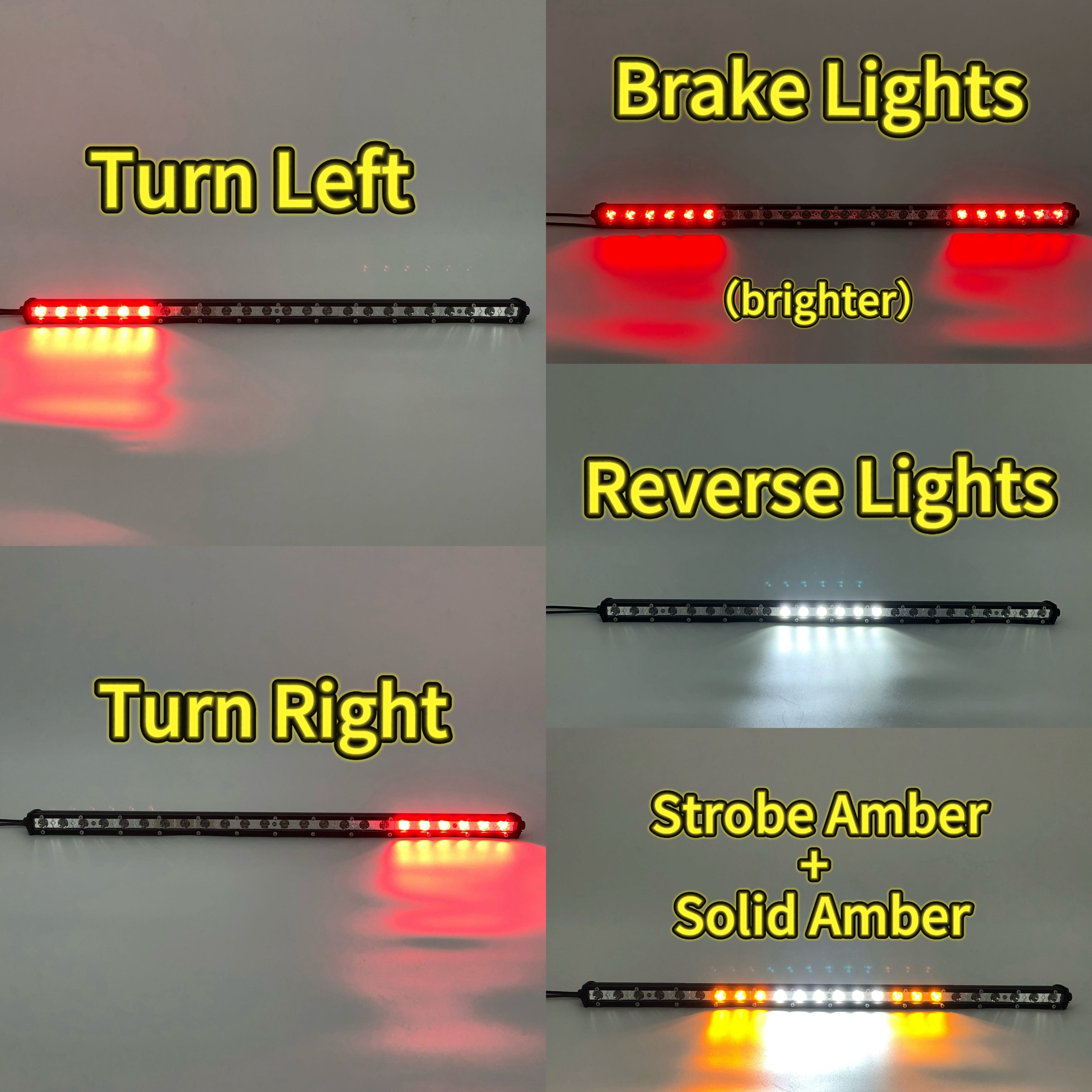 38" 108w Offroad Rear Chase LED Strobe Light bar